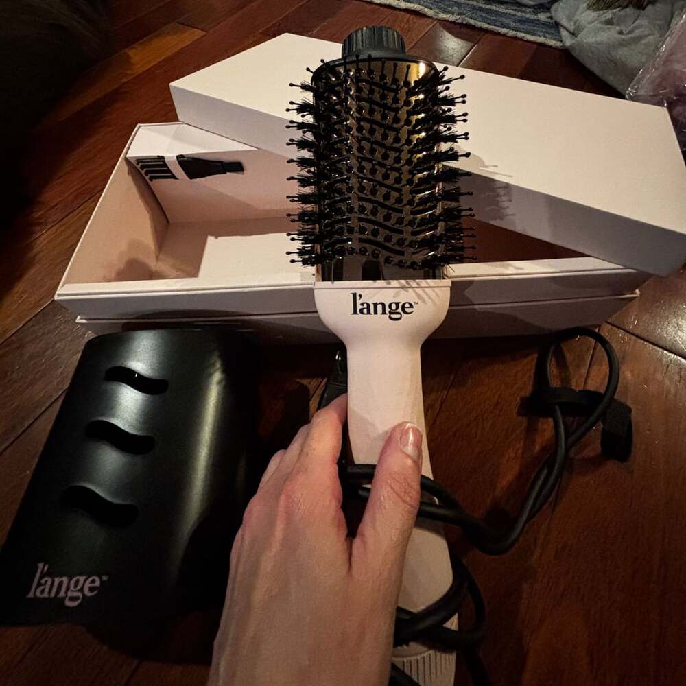 L'ange Le Volume 2-in-1 Titanium Blow Dryer Brush Blush